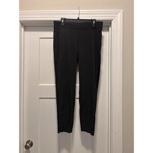 Athleta Black Ankle Pants Women’s Size 10 Athleisure Stretch Pockets Pull On